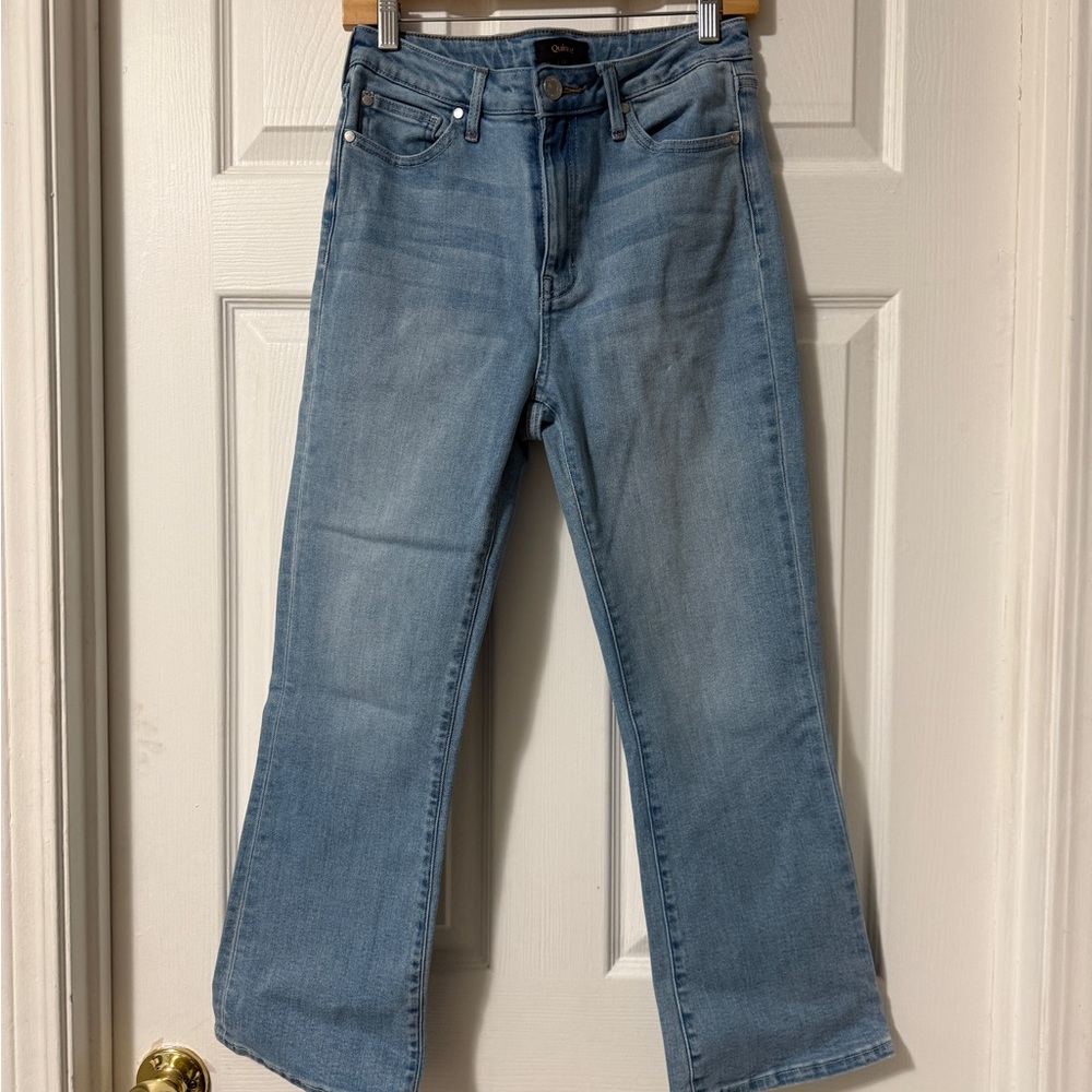Quince Women's Kick Flare Jeans size 28, 26” inseam